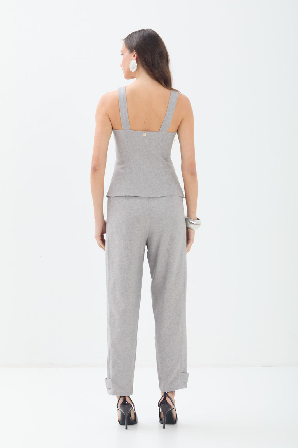 Colete Slim Alfaiataria ACT Feminino Light Silver