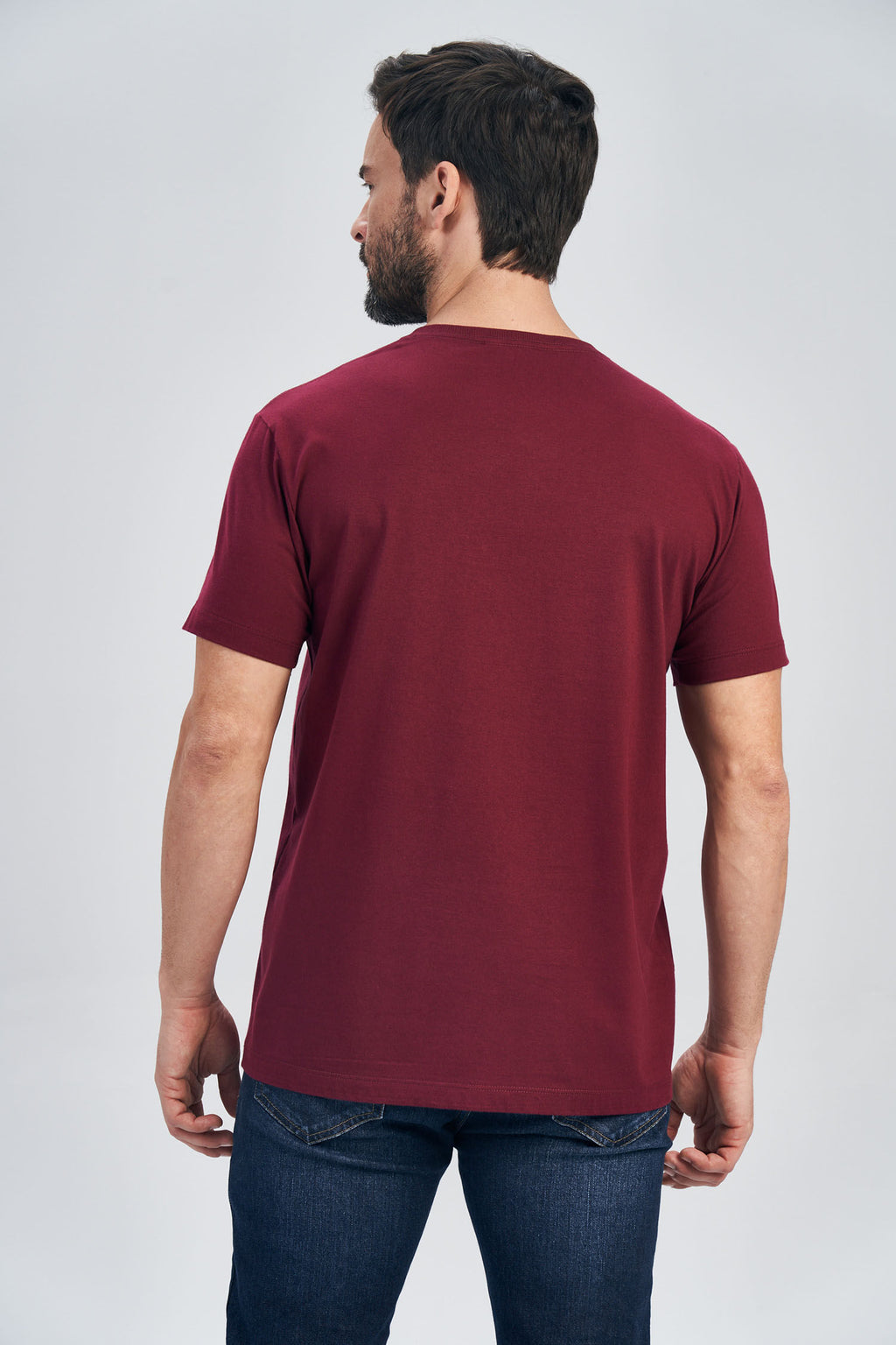 Camiseta Essential V Masculina Acostamento Rosa Antigo