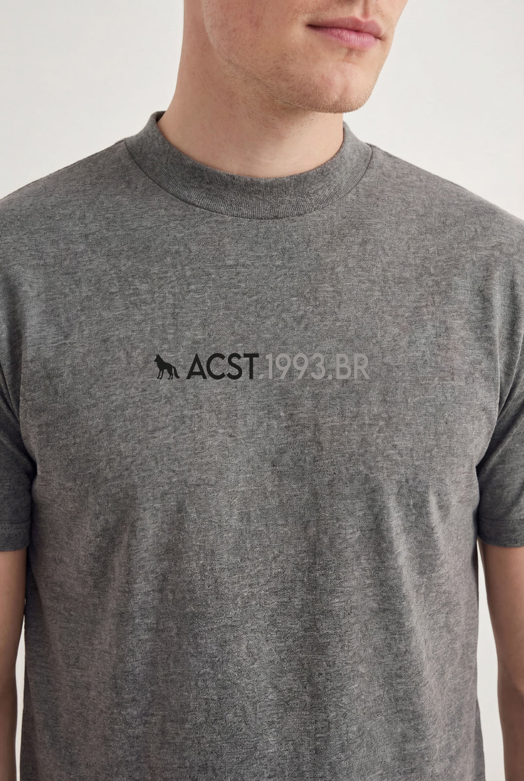 Camiseta Básica Masculina Acostamento Mescla