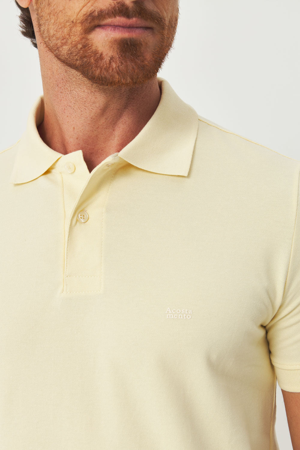 Polo Básica Touch Local Masculina Acostamento Amarelo Sunlight