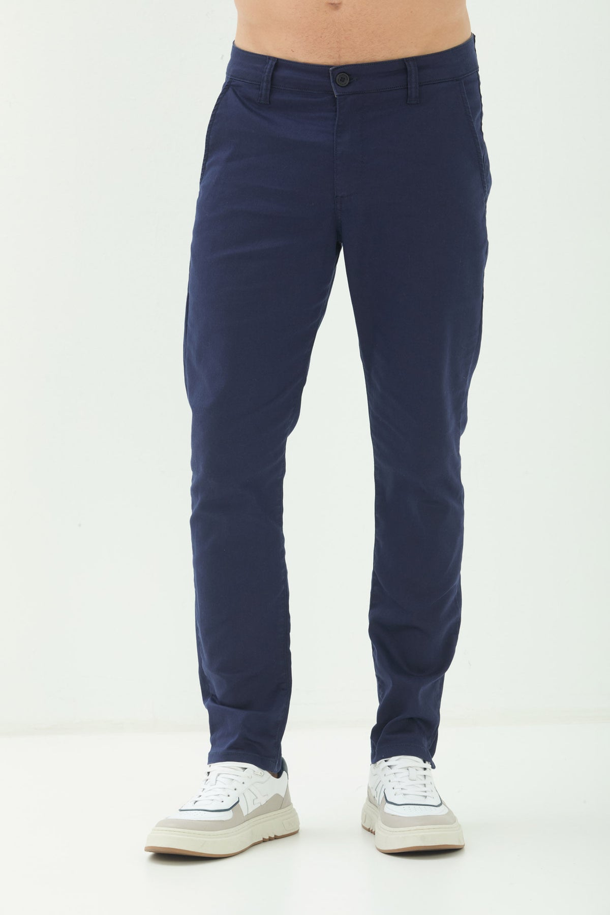 Calça Sarja Casual Masculina Acostamento Marinho