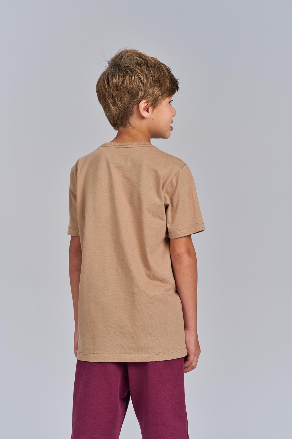 Camiseta Essential Menino Acostamento Next Bege Caqui