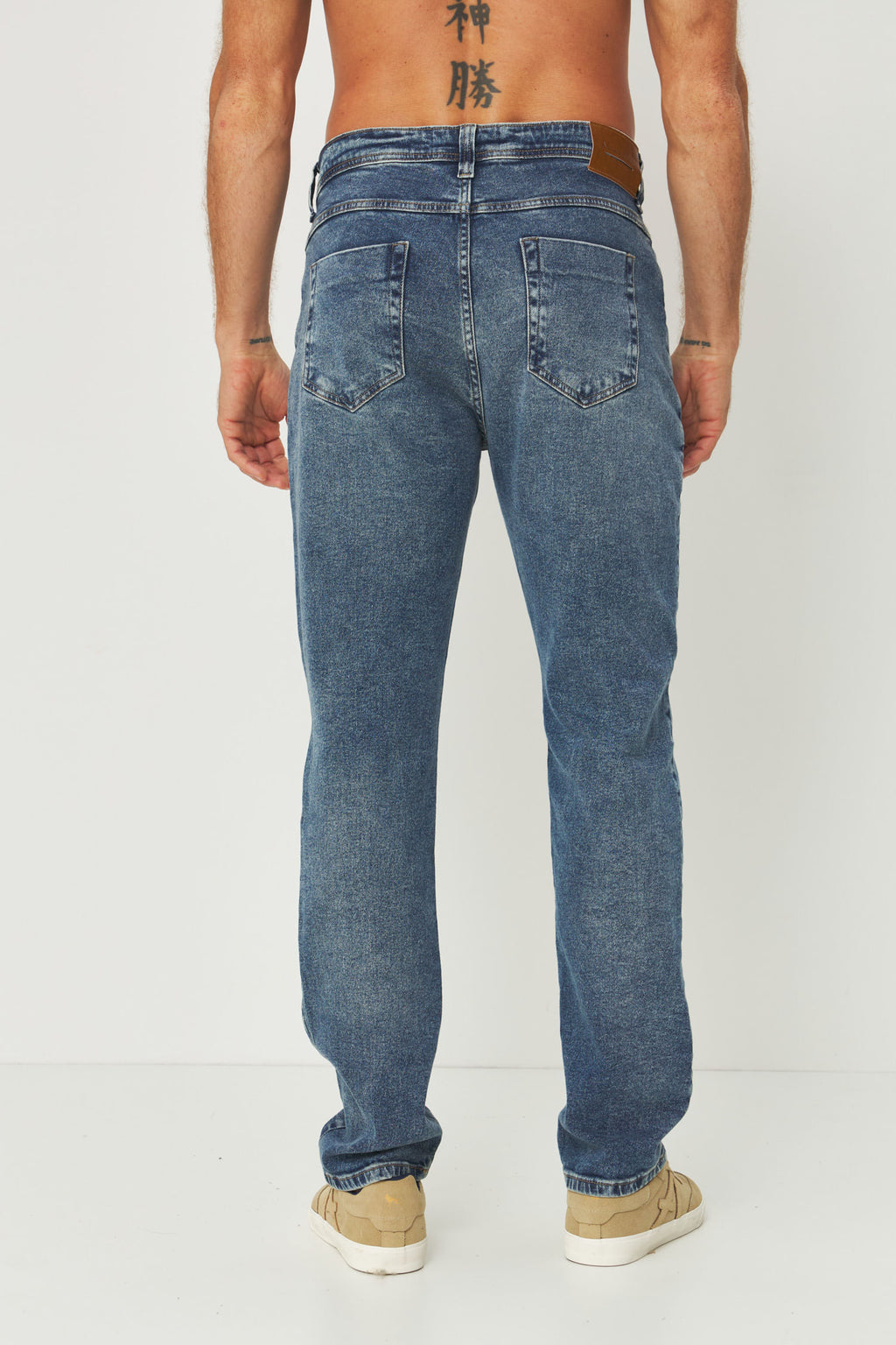 Calça Jeans Rock Casual Masculina Acostamento Jeans Intermediario