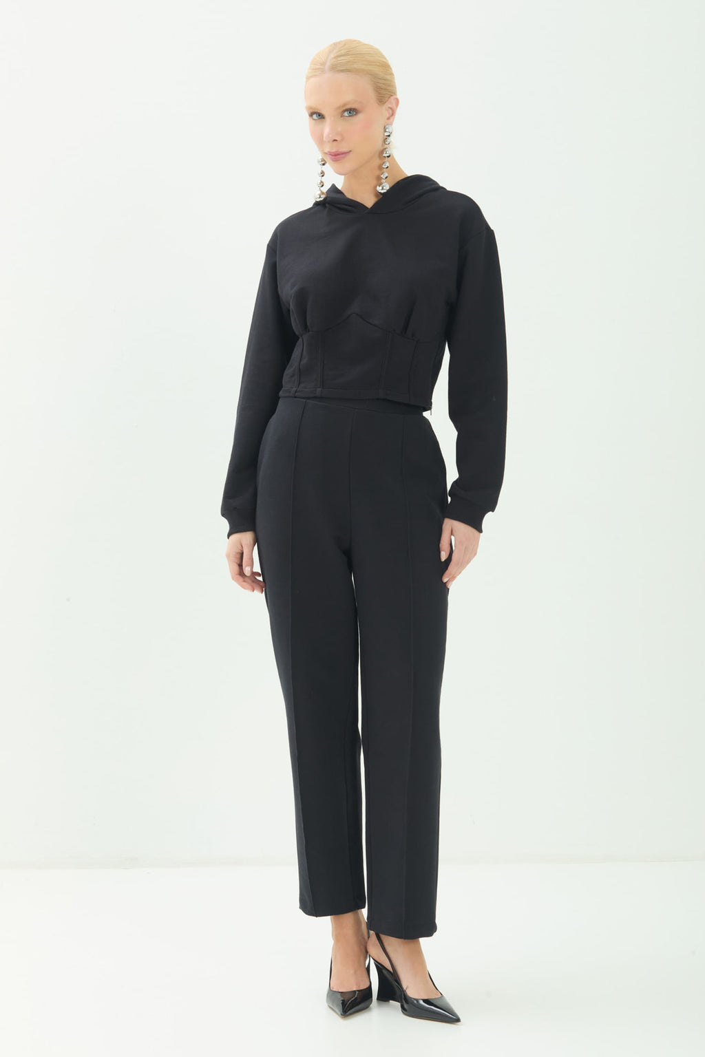 Blusão Moletom Com Capuz ACT Feminino Preto