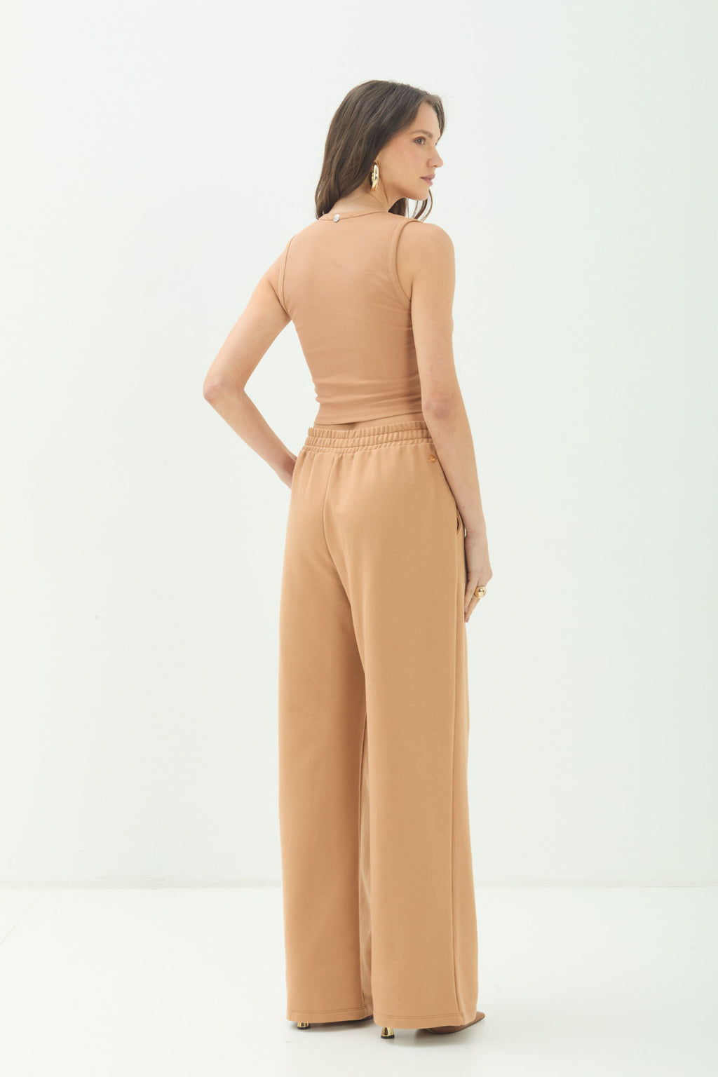 Calça Moletom Com Cordão ACT Feminina Fendi
