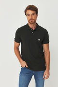 Polo Básica Tag Masculino Acostamento Verde Folhagem