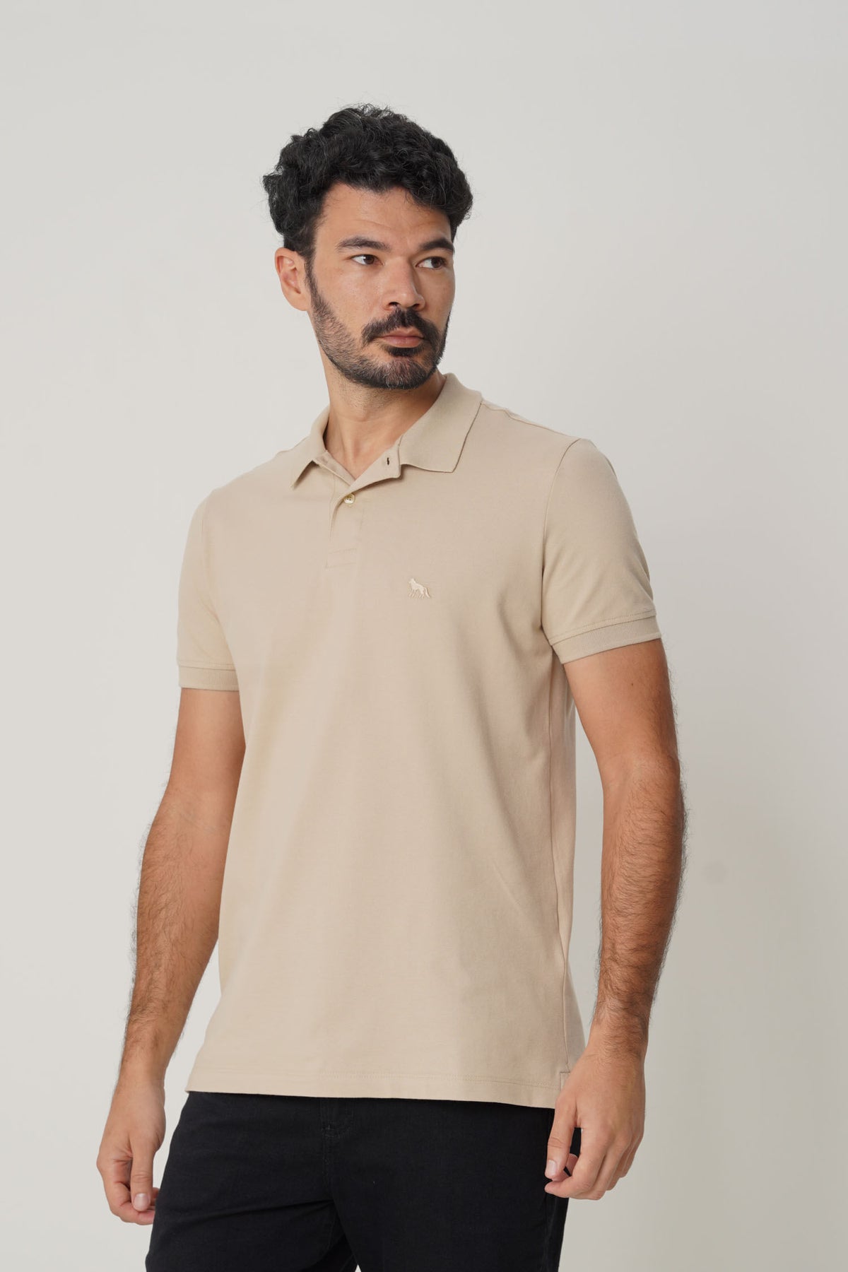 Polo Casual Basic Masculina Acostamento Goanna
