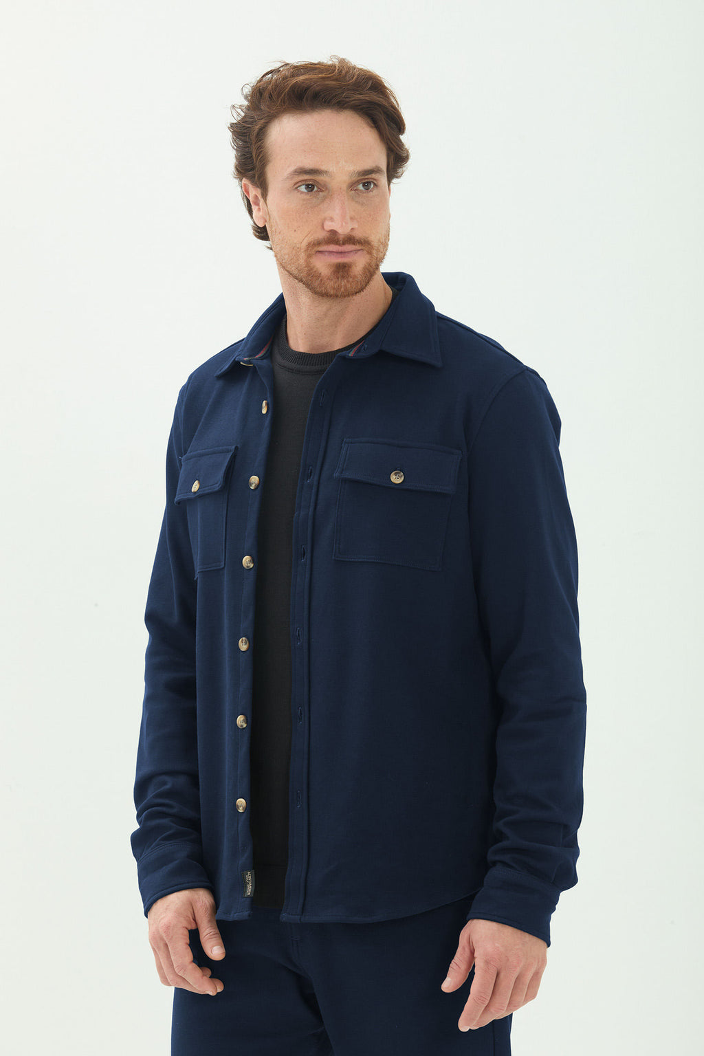Camisa Manga Longa Masculina  Acostamento Marinho
