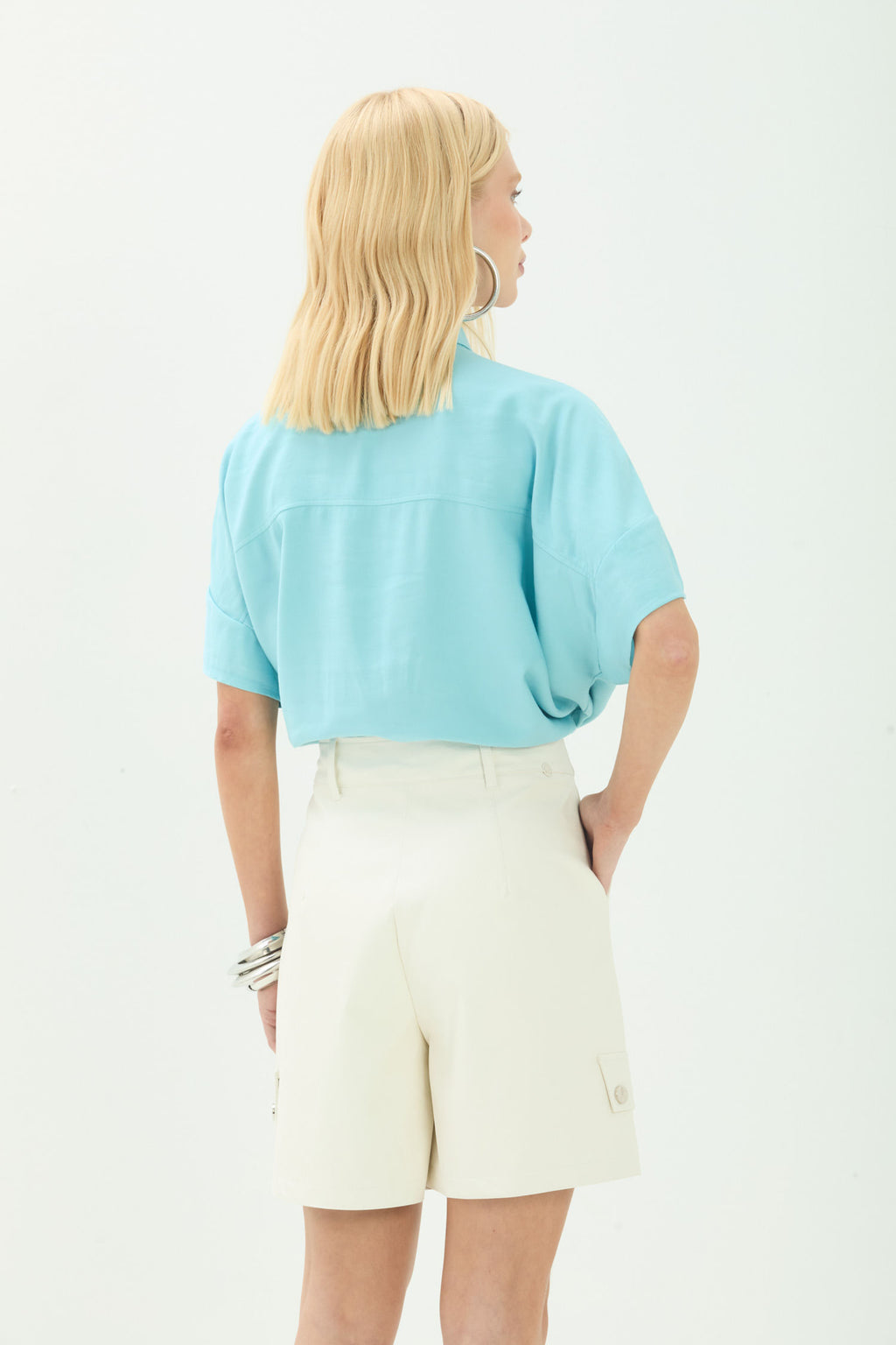 Bermuda PU Moderna ACT Feminina Off White
