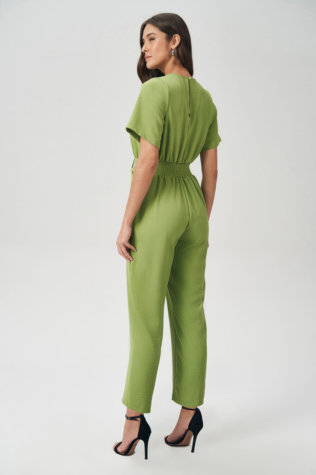 Macacão Transpassado Amarração Feminino Acostamento Garden