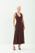 Colete Casual Chic ACT Feminino Choco