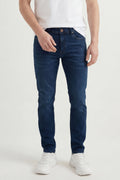 Calça Jeans Skinny Tech Masculina Acostamento Jeans Escuro