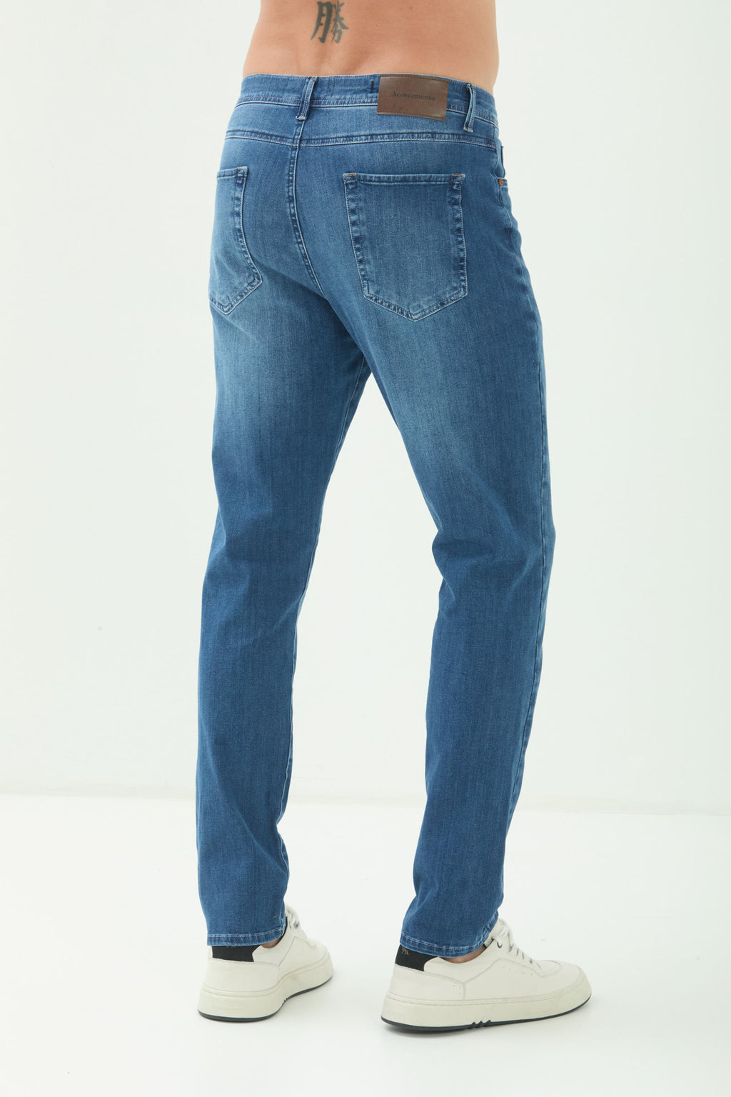 Calça Jeans Skinny 360 Flex Tech Masculina Acostamento Jeans Intermediario