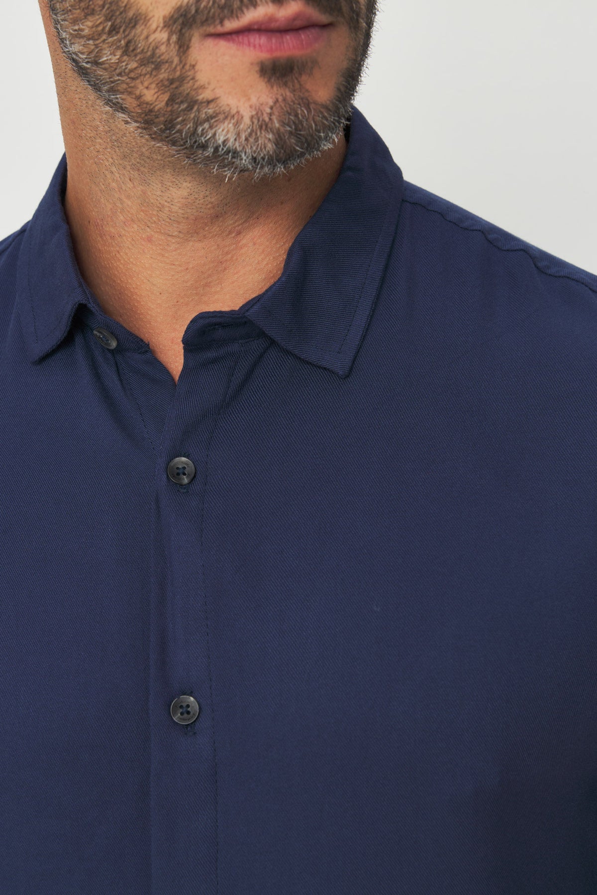 Camisa Manga Curta Leve Masculino Acostamento Marinho