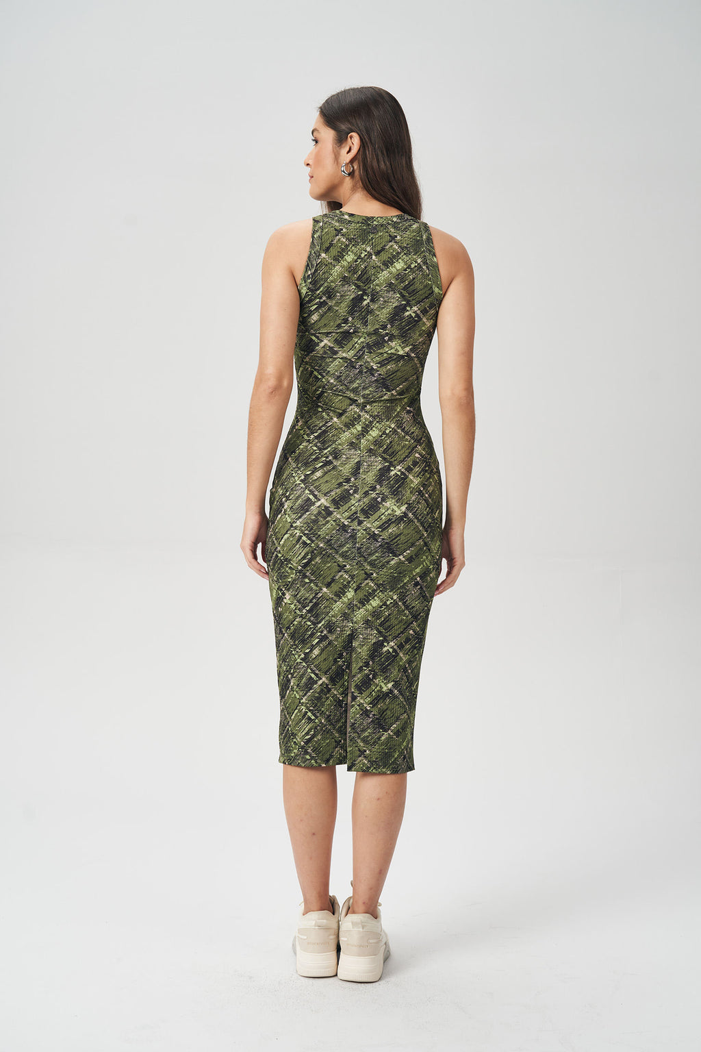 Vestido Tubinho Print Feminino Acostamento Deep Lines