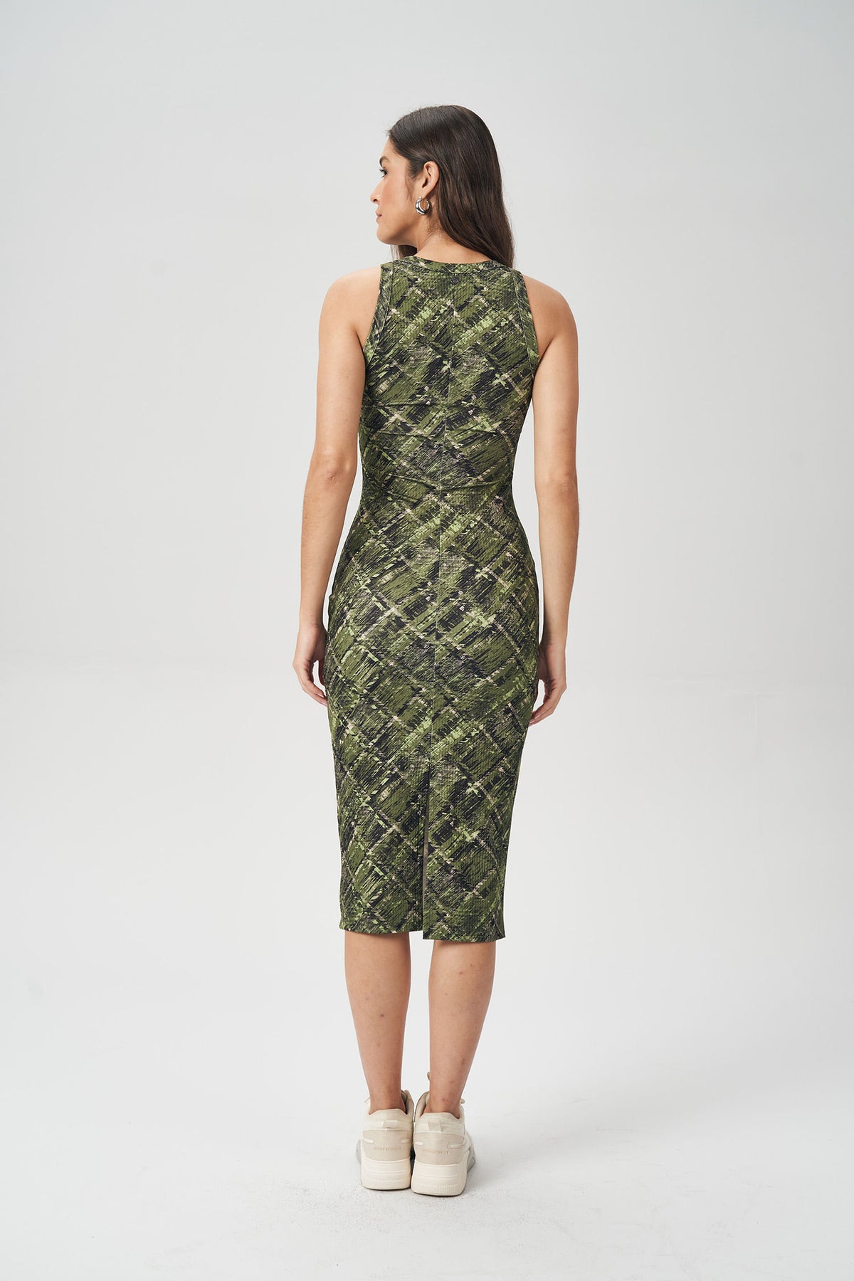 Vestido Tubinho Print Feminino Acostamento Deep Lines