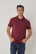 Polo Casual Bordada Masculina Acostamento Barca