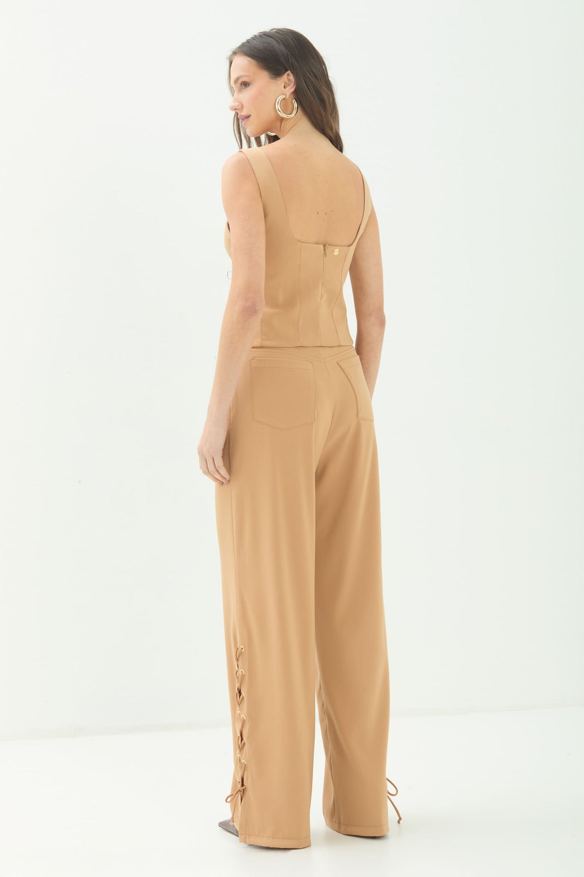 Calça Alfaiataria Com Amarração ACT Feminina Fendi