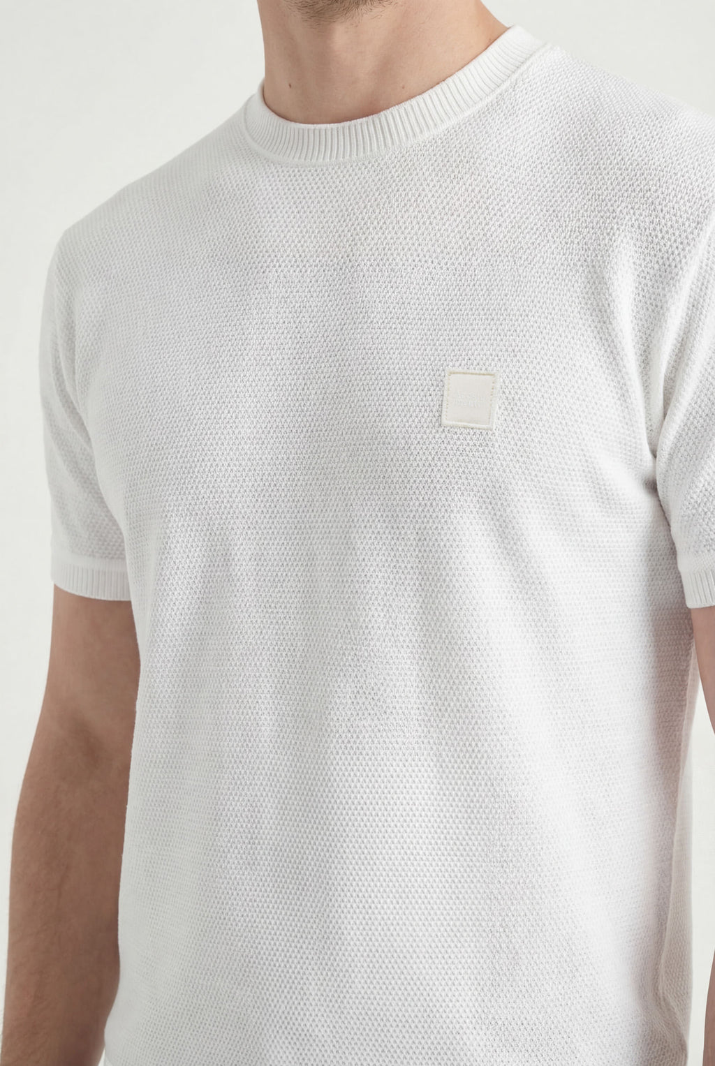 Camiseta Casual Básica Masculina Acostamento Branco