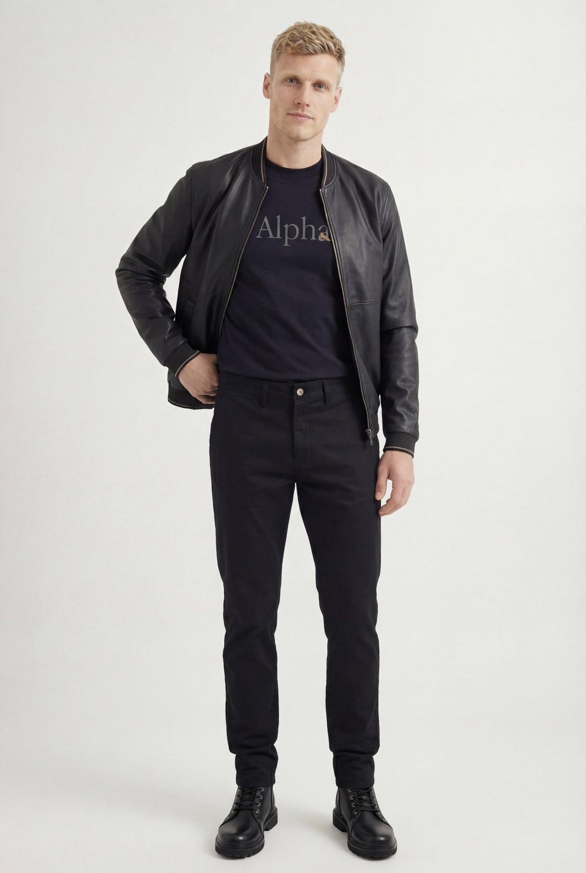 Calça Chino Tech Rock Forever Masculino Acostamento Preto