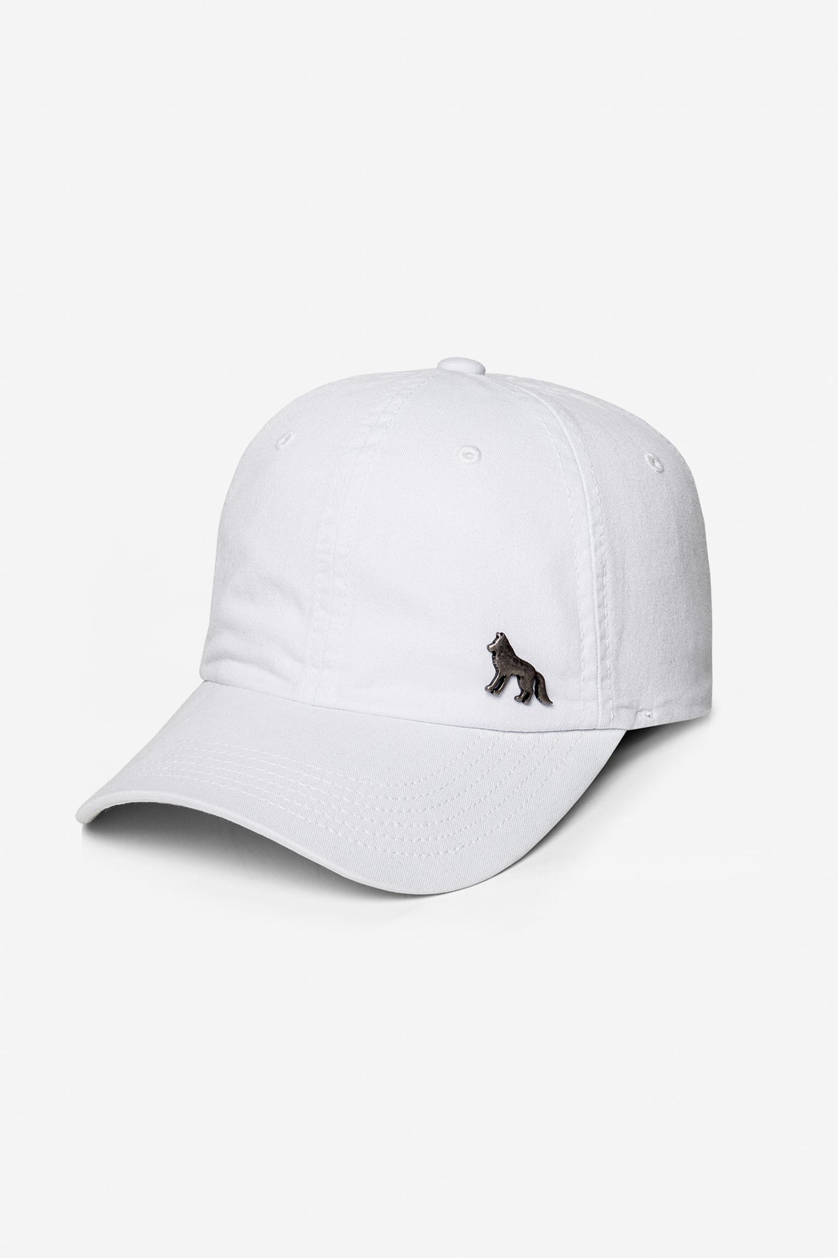 Boné Lobo Metal Masculino Acostamento Branco