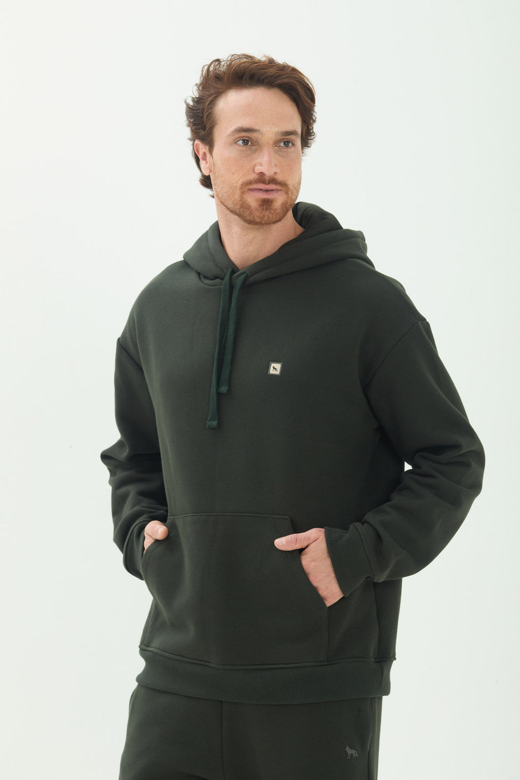 Blusão Moletom Canguru Masculino Acostamento Verde Folhagem