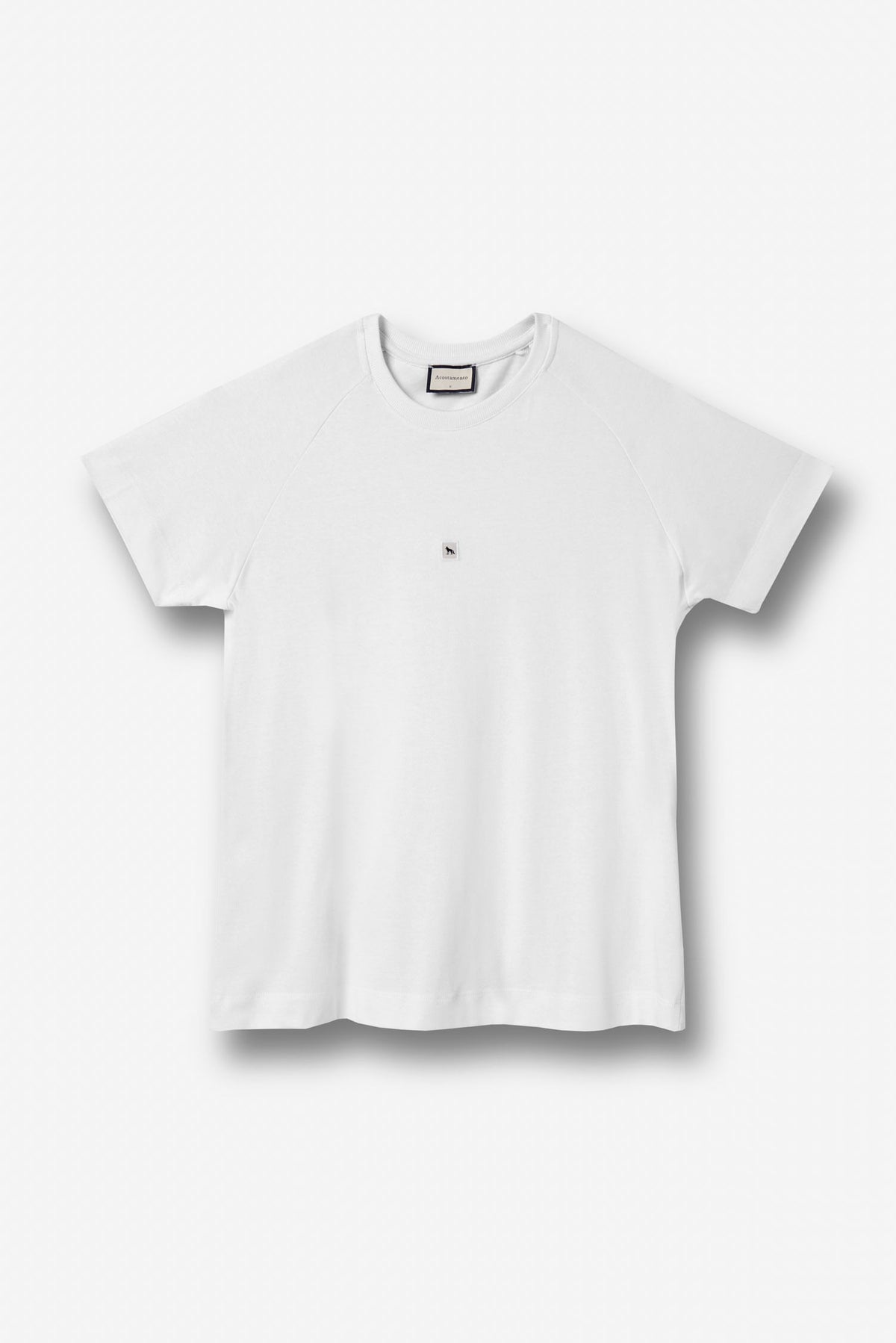 Camiseta Casual Logo Masculina Acostamento Branco