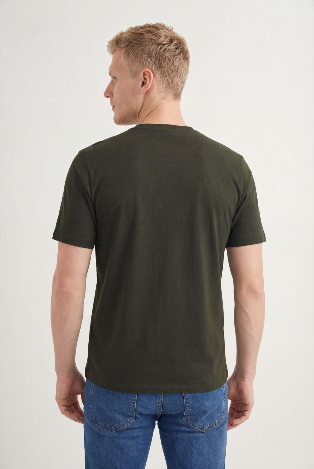 Camiseta Estampa Silk Masculina Acostamento Verde Folhagem
