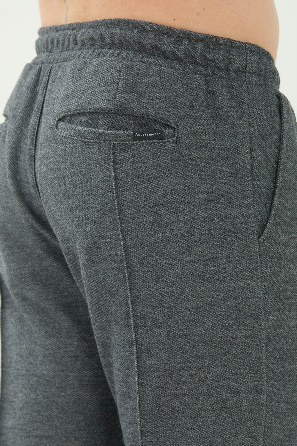Calça Moletom Casual Masculino Acostamento Preto