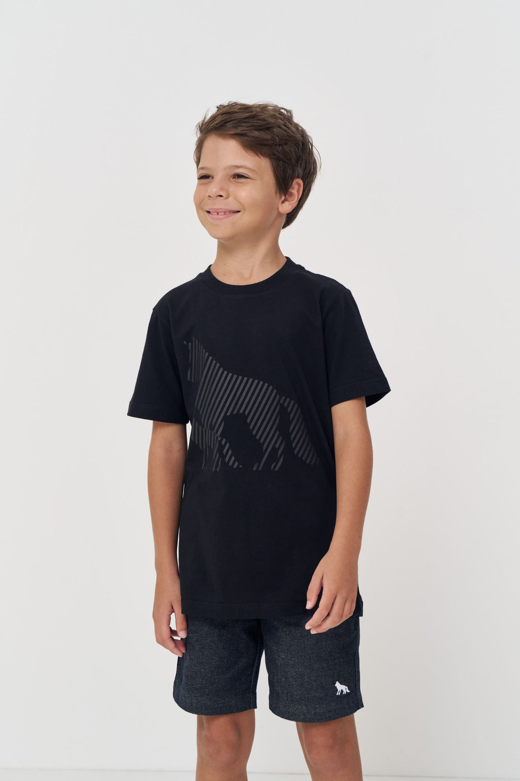 Camiseta Alpha Menino Acostamento Next Preto