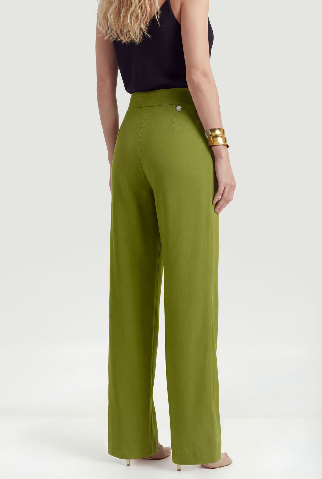 Calça Com Faixa Transpassada ACT Feminina Fresh Olive