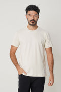 Camiseta Casual Basic Masculina Acostamento Off White