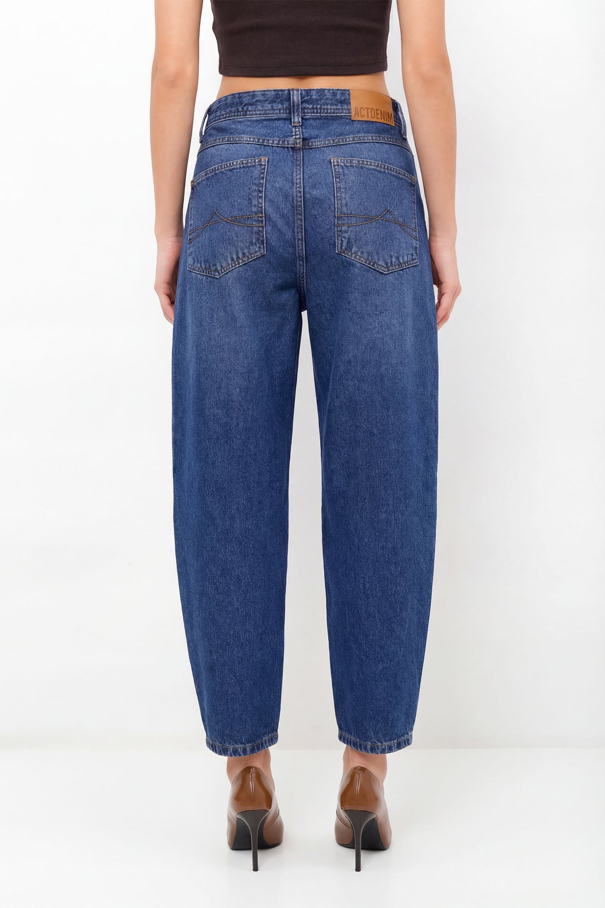 Calça Jeans Barrel ACT Feminina Jeans Intermediario