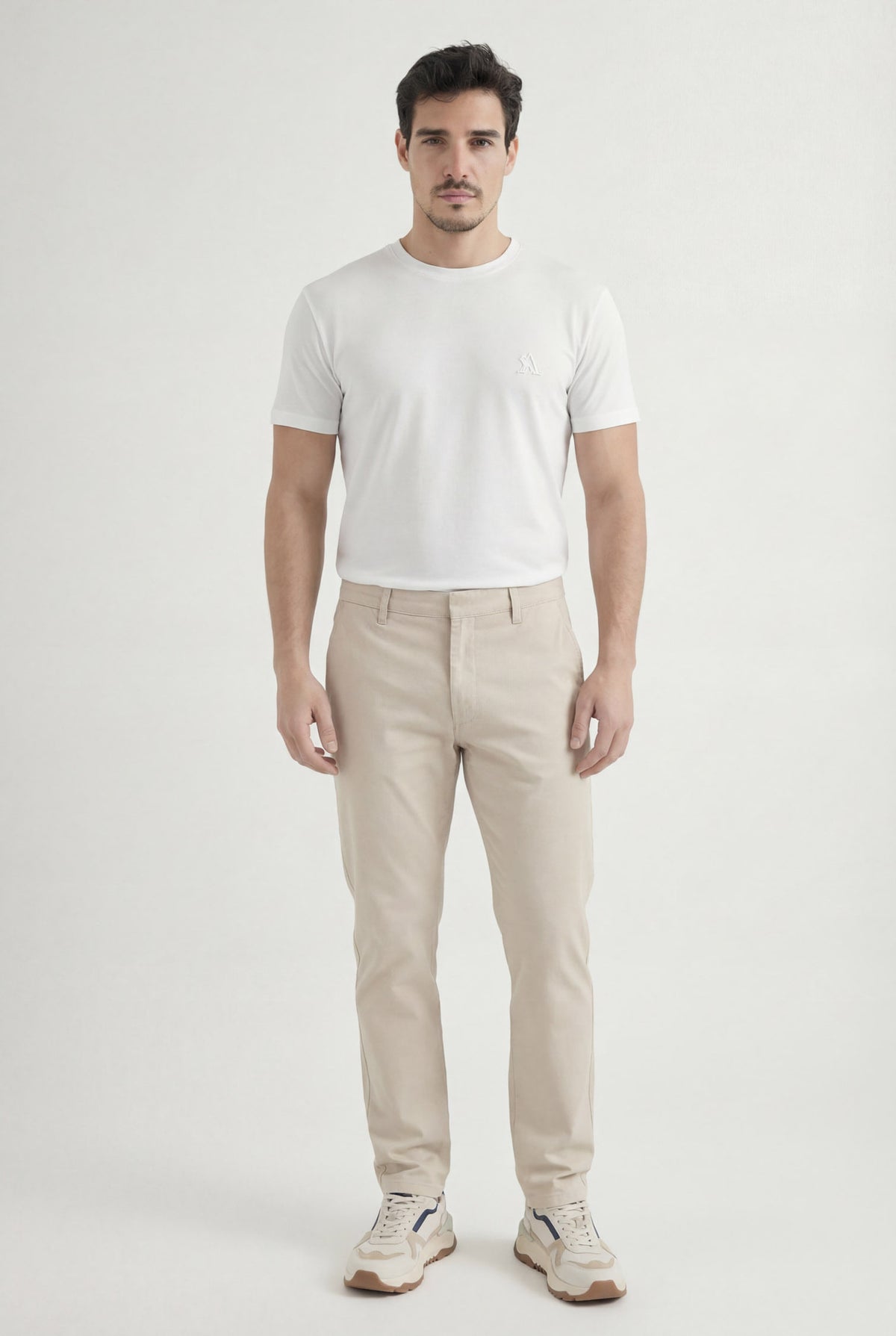 Calça Elegance Skinny Masculina Acostamento Natural
