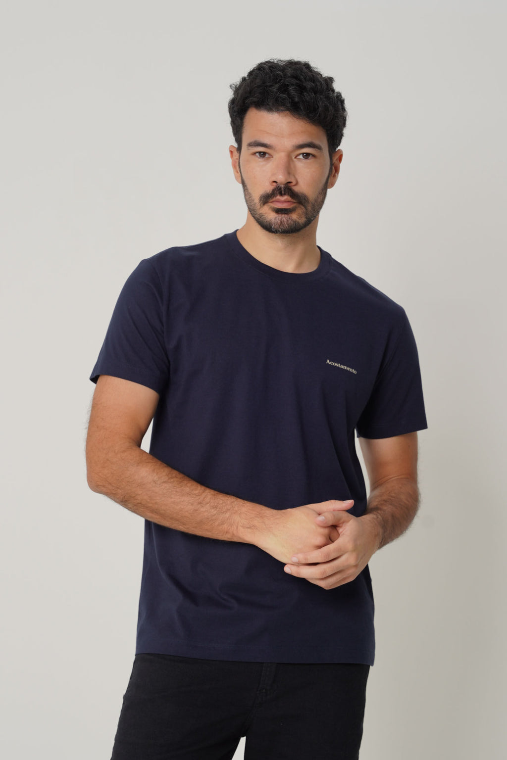 Camiseta Street Casual Masculina Acostamento Marinho