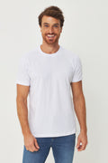Camiseta Básica Clean Masculina Acostamento Branco