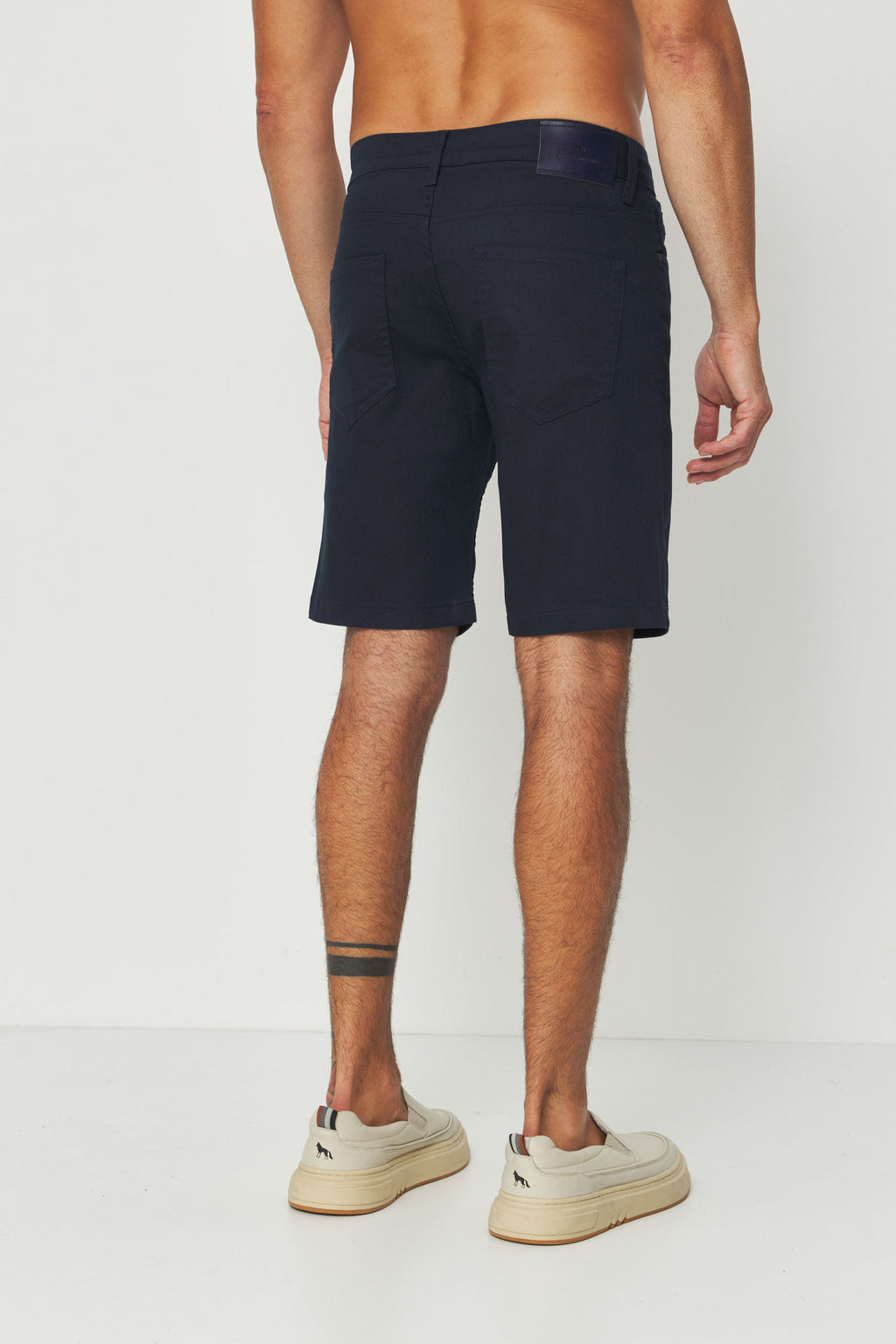 Bermuda Sarja Andrews Masculina Acostamento Marinho