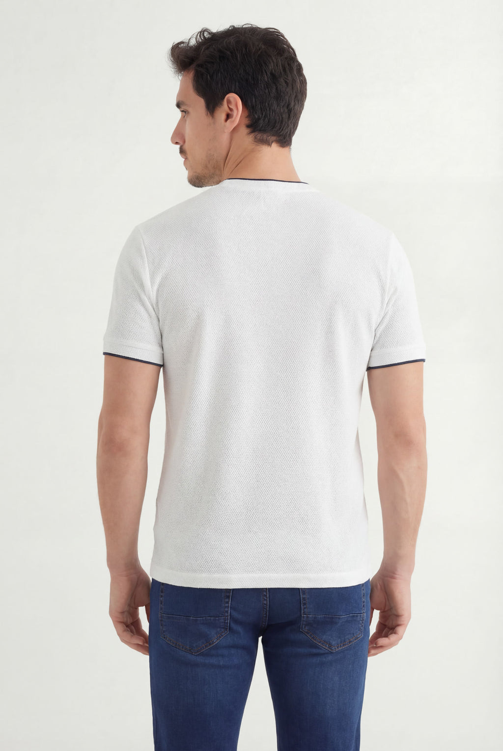 Camiseta Texturizada Masculina Acostamento Branco