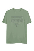 Camiseta Triangular Shape Masculina Oversize Acostamento Verde Matte