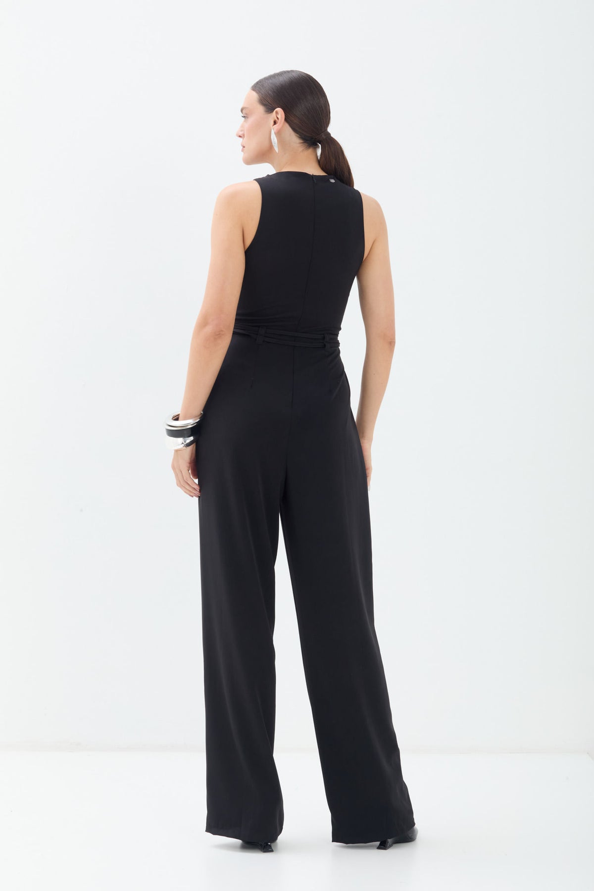 Macacão Alfaiataria Moderno ACT Feminino Preto