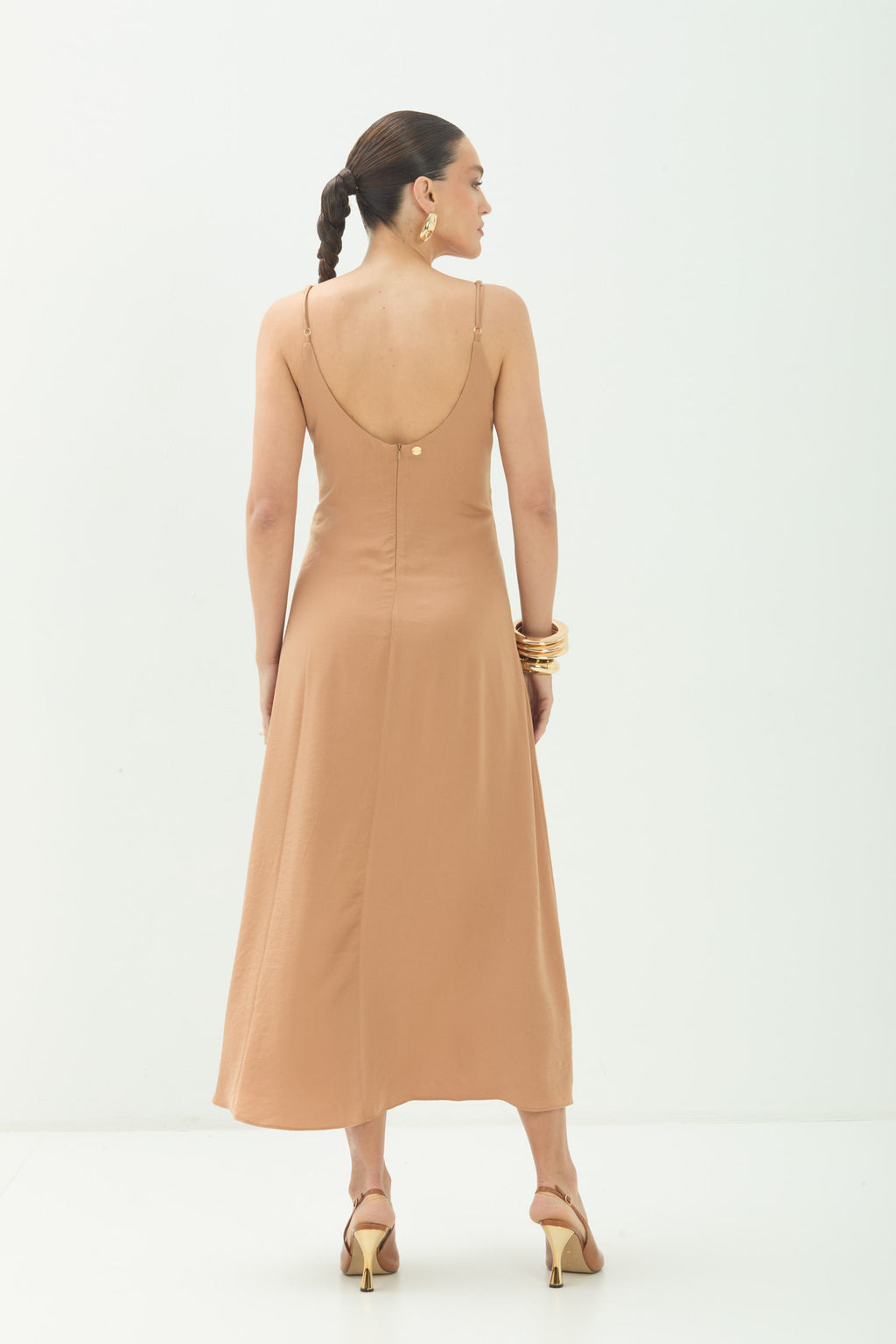 Vestido Longo Minimalista ACT Feminino Preto