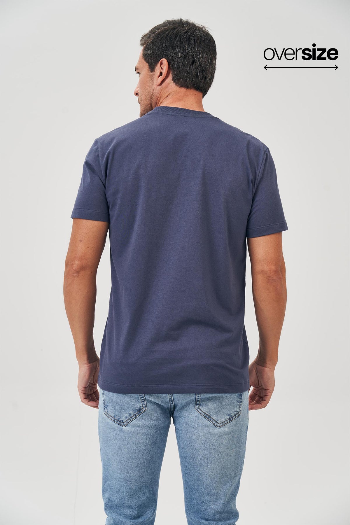 Camiseta Duct Tape Masculina Oversize Acostamento Mescla Grafite