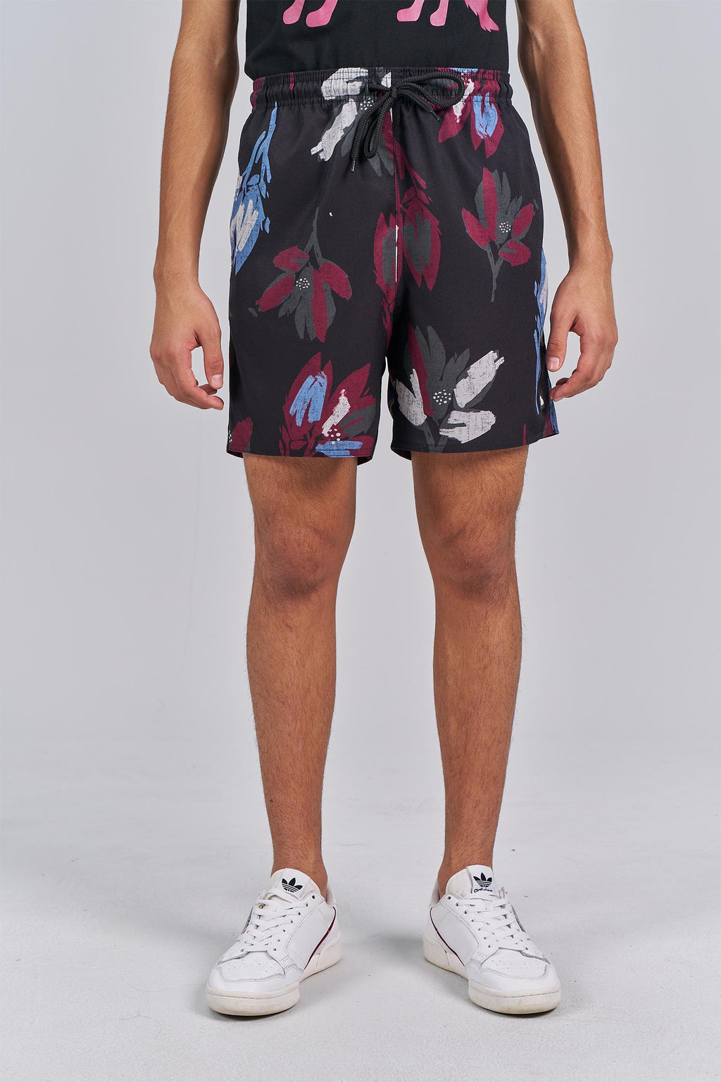 Short Estampado Menino Acostamento Next Dash Flower Preto
