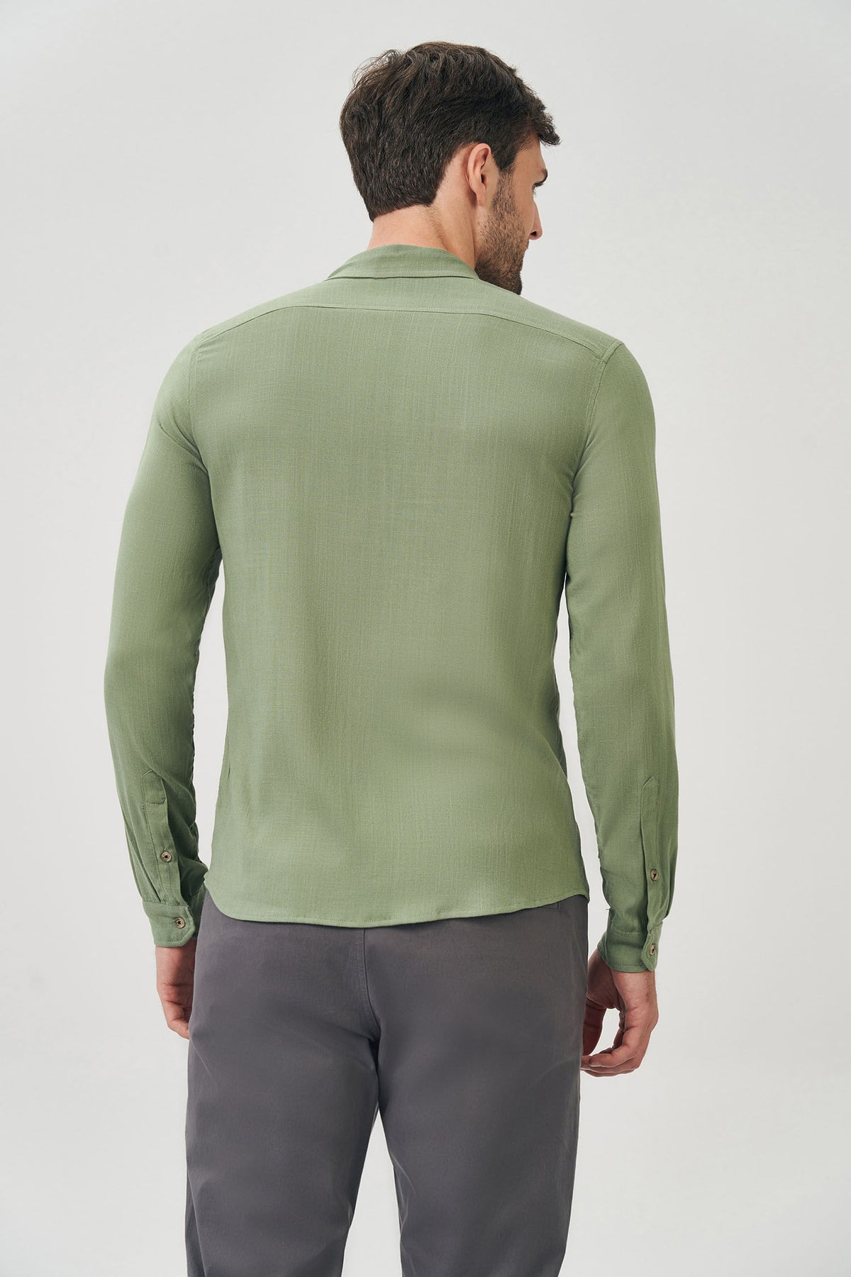 Camisa Manga Longa Allure Masculina Acostamento Verde
