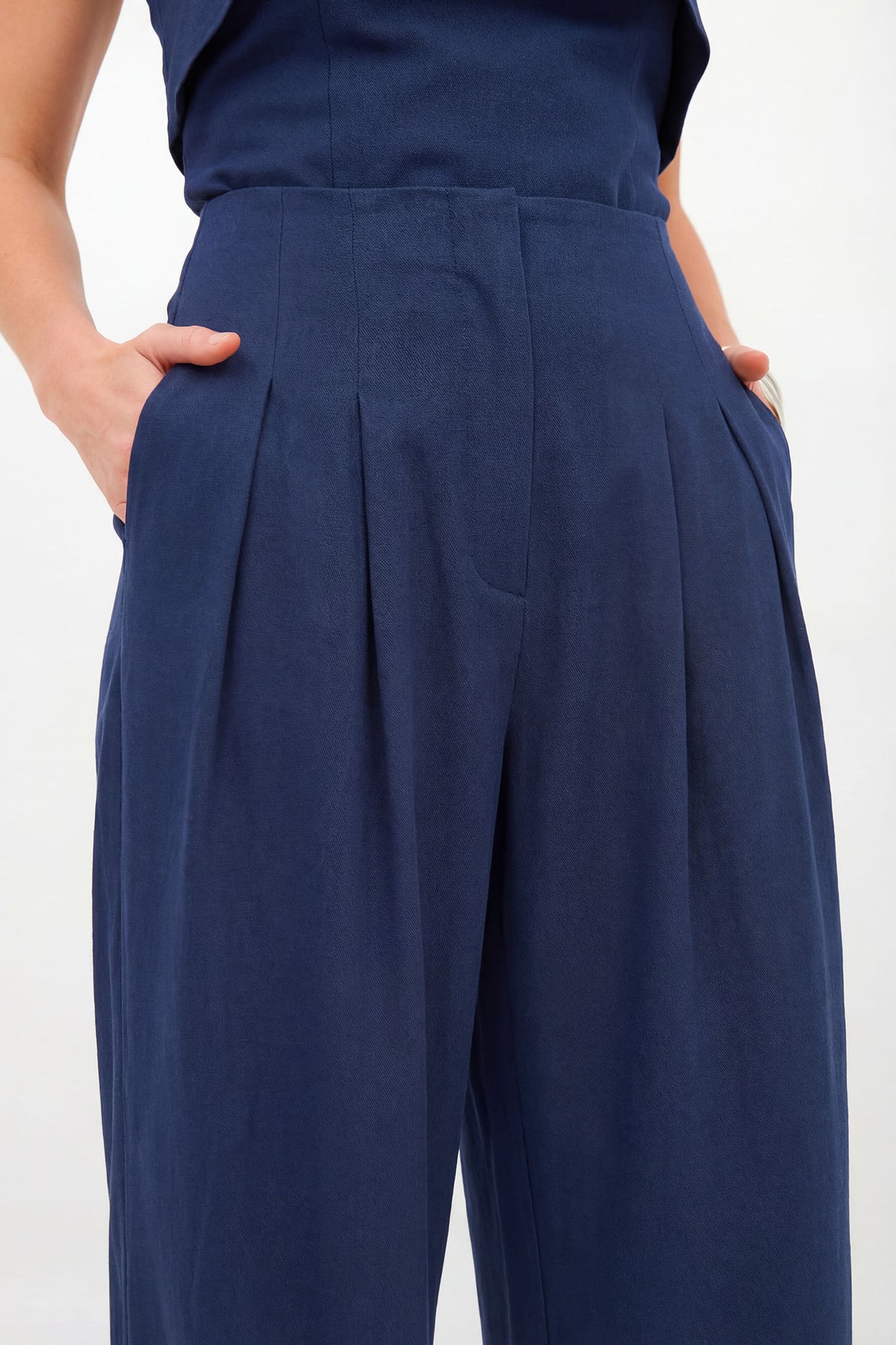 Calça Alfaiataria Modelagem Ampla ACT Feminina Royal Blue
