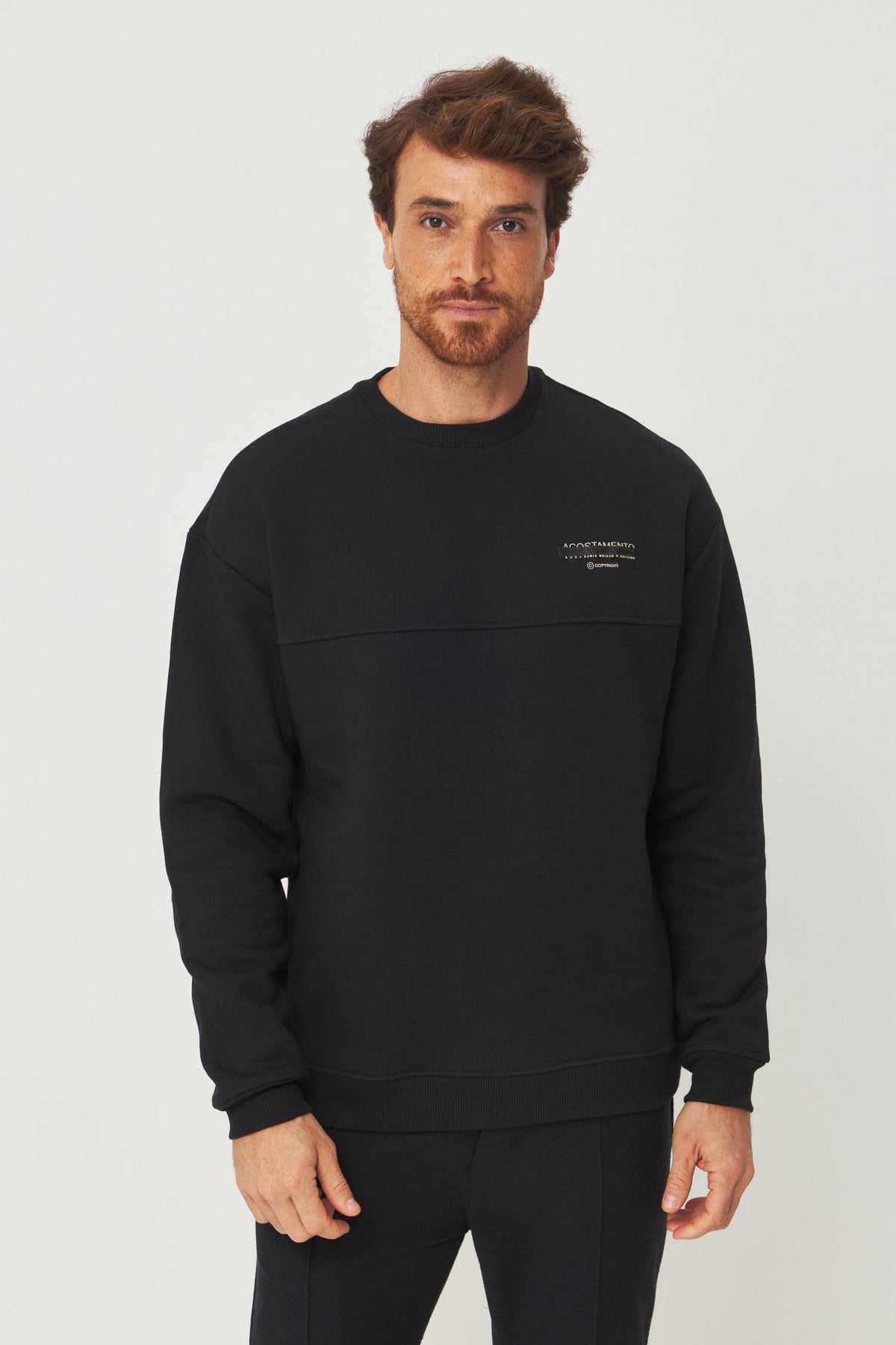 Blusão Moletom Silk Masculino Acostamento Preto