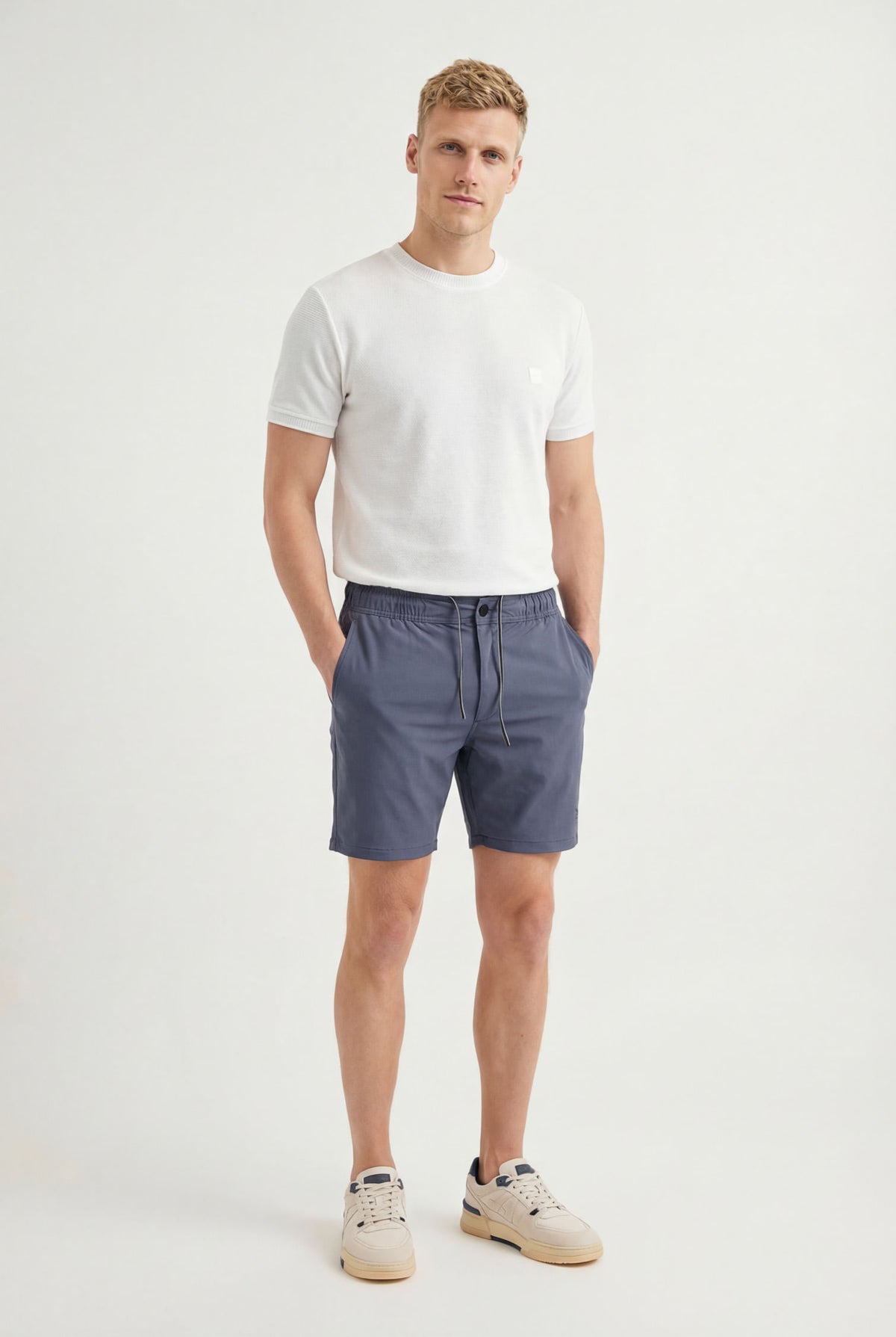 Shorts Tech Hybrid Masculino Acostamento Cinza Chumbo