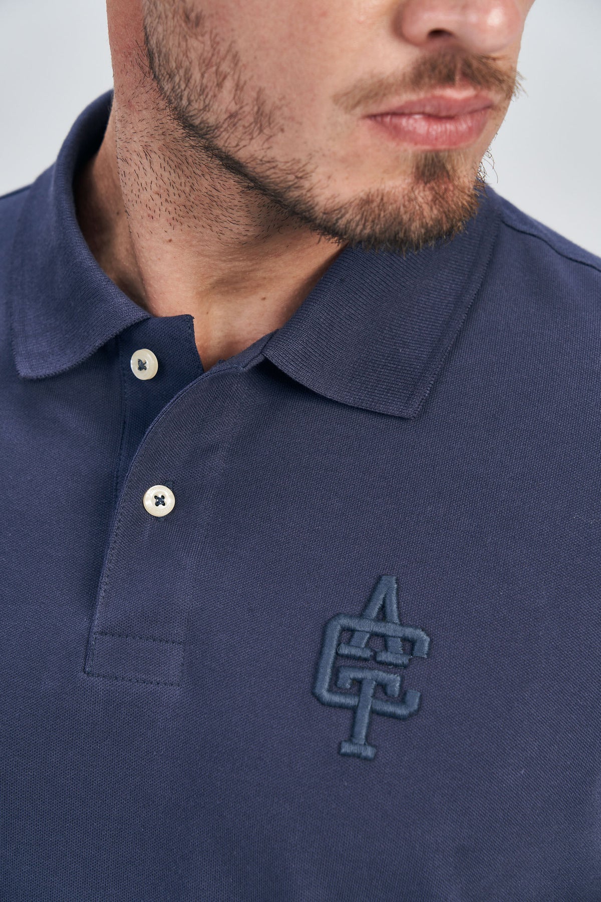 Polo Bordado ACT Masculina Acostamento Bordo Sangria