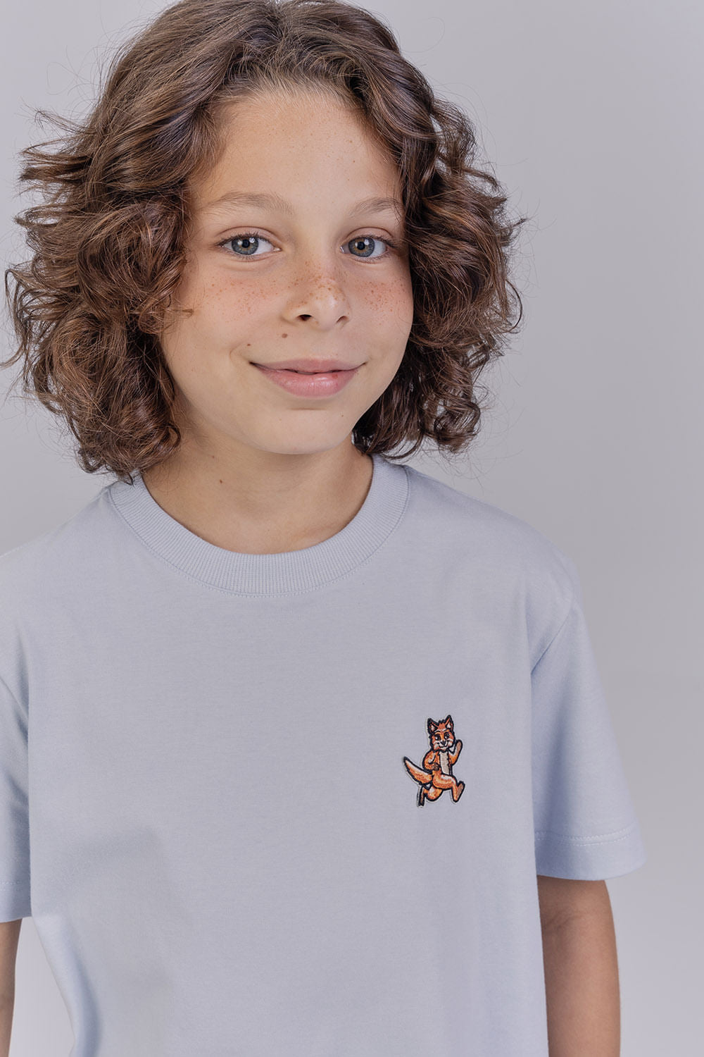 Camiseta Lobo em Ação Menino Acostamento Next Azul Maresia