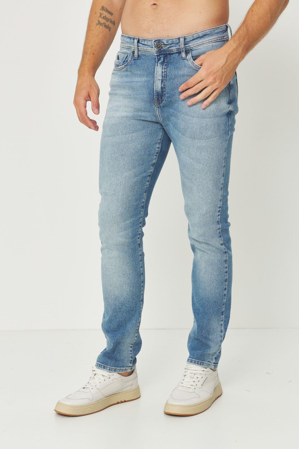 Calça Jeans Rock Masculina Acostamento Jeans Intermediario